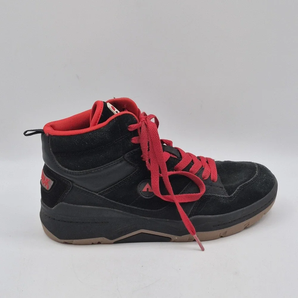 Airwalk Shoes Youth‎ Boys Size 5 Black Red Skate High Top Sneakers BBAK43GX002